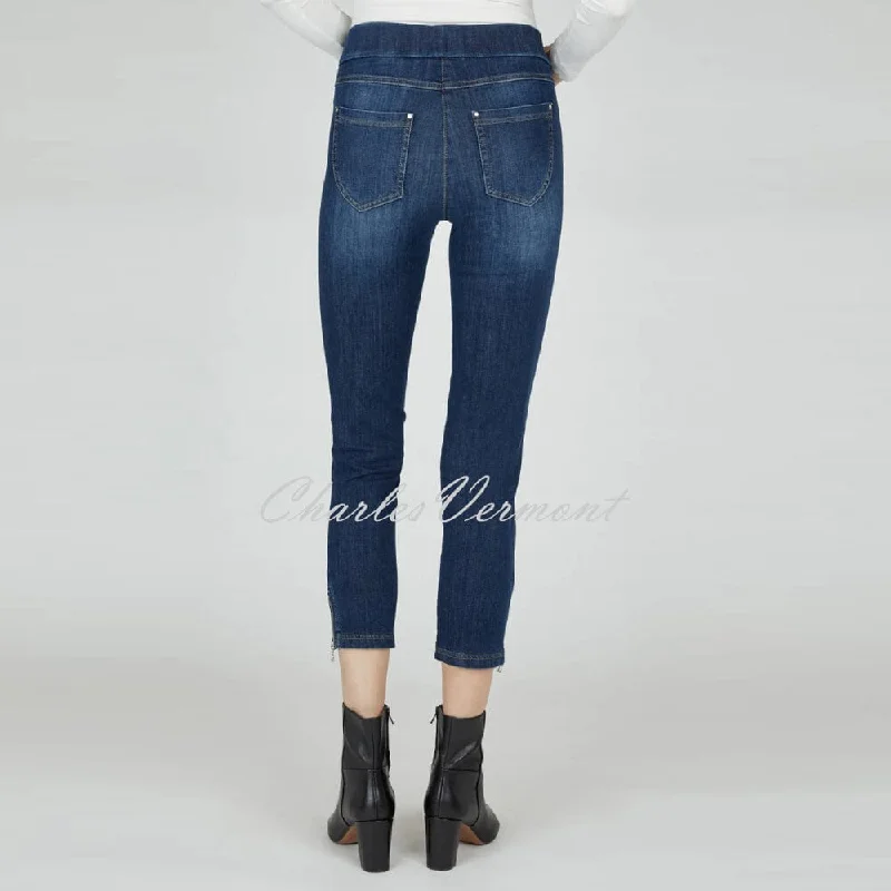 Robell Nena 09 - 7/8 Cropped Denim Jean 52489-54139-64 (Blue Denim)