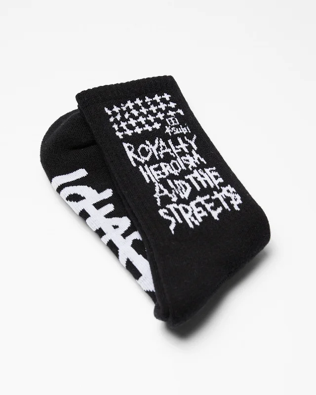 ROYALTY KSOCKS BLACK/WHITE