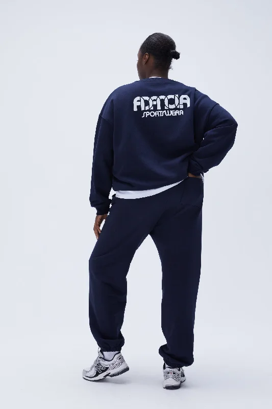 Sportswear Oversized Sweatshirt - Navy Blue