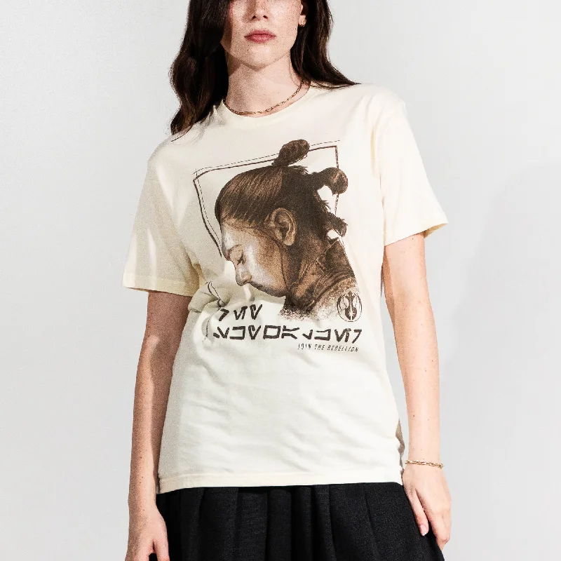 Rey Skywalker Join The Rebellion Natural Tee