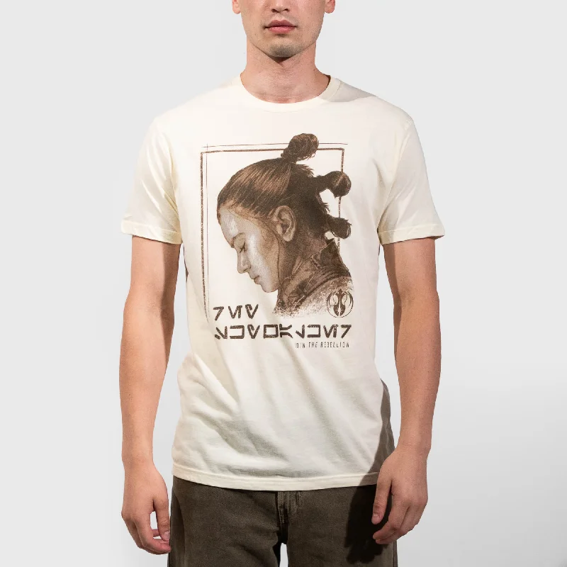 Rey Skywalker Join The Rebellion Natural Tee