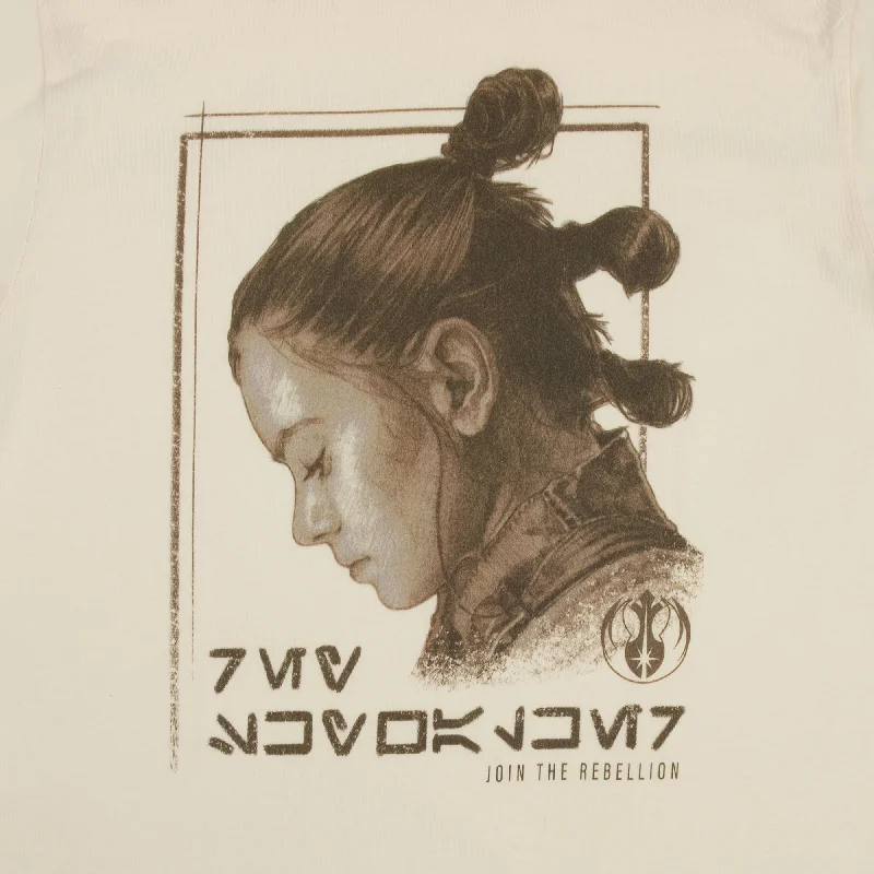 Rey Skywalker Join The Rebellion Natural Tee