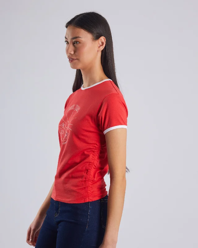 Priscilla Tee Pepper Red