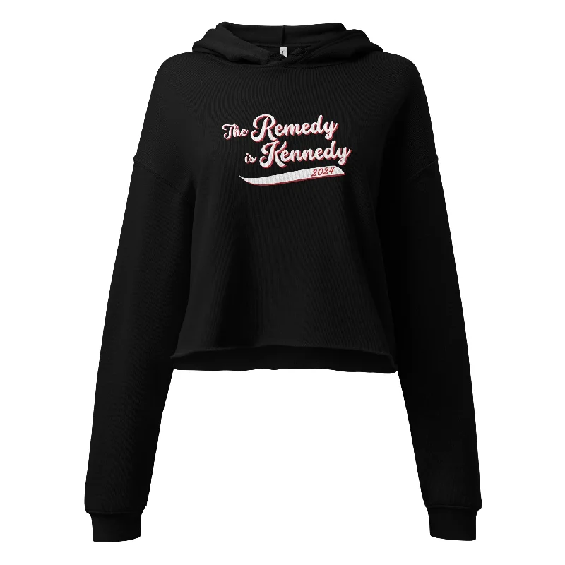 The Remedy is Kennedy Crop Hoodie