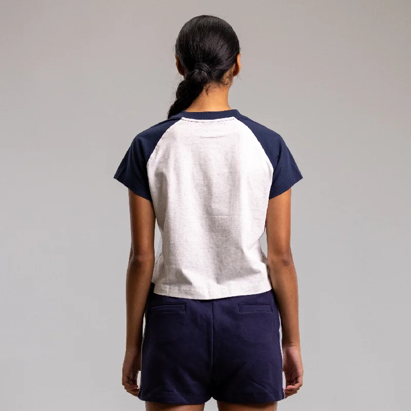 Unscripted Raglan Cropped Tee Womens