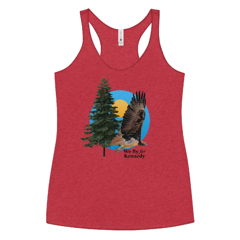 We Fly for Kennedy Women's Racerback Tank