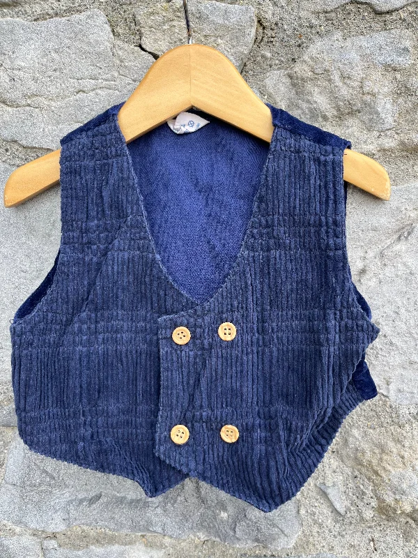 80s cord&velvet waistcoat  12-18m (80-86cm)