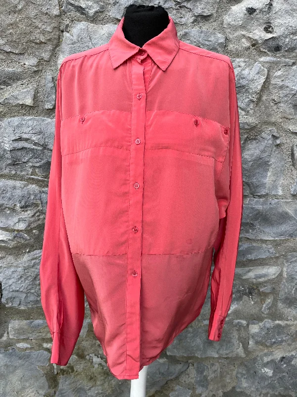 80s orange shirt uk 14