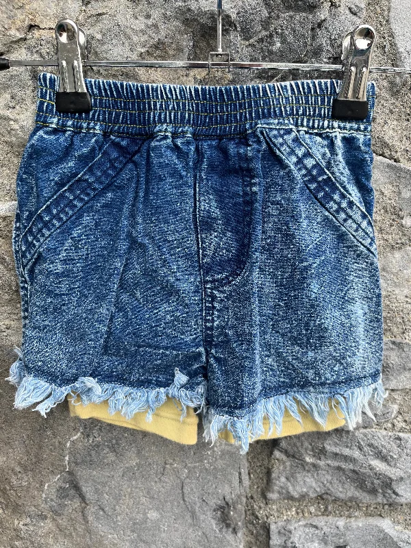 90s denim shorts   2y (92cm)