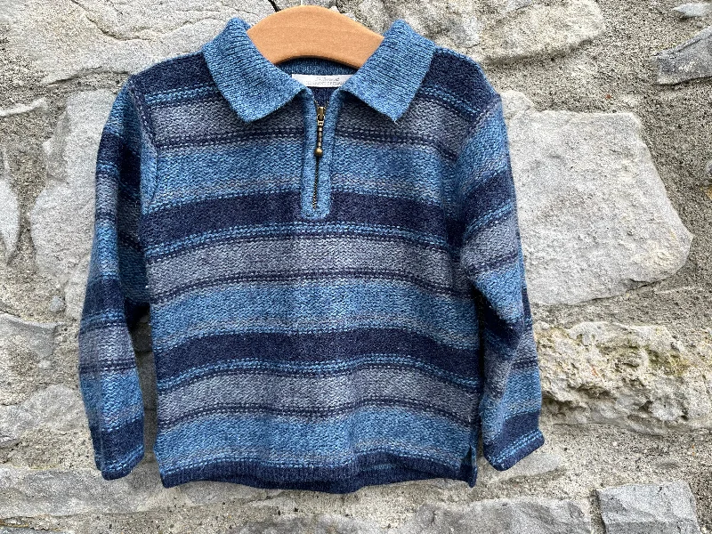 90s navy stripy jumper 18-24m (86-92cm)