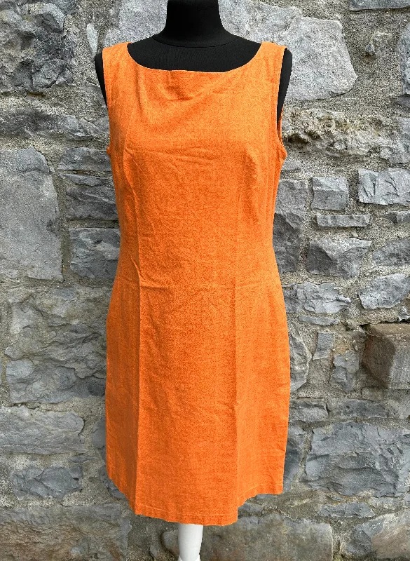 90s orange dress uk 10