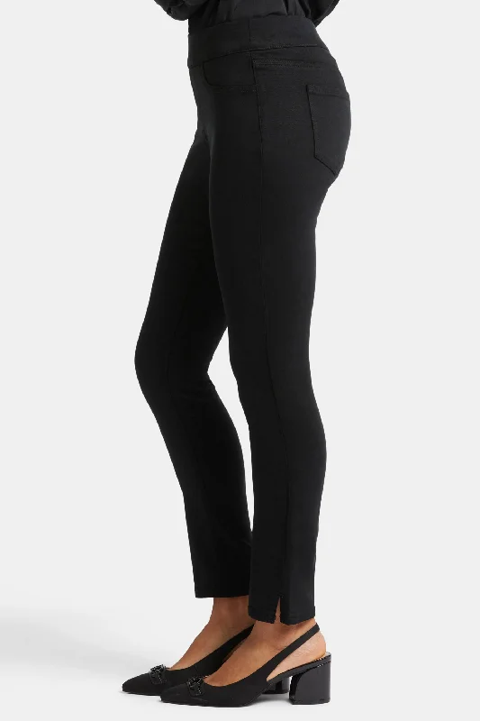 Alina Skinny Pull-On Jeans - Overdye Black