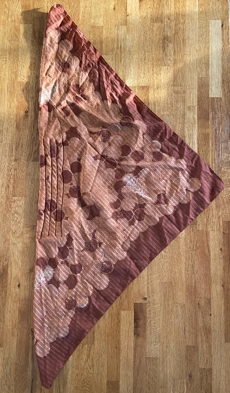 Brown floral scarf