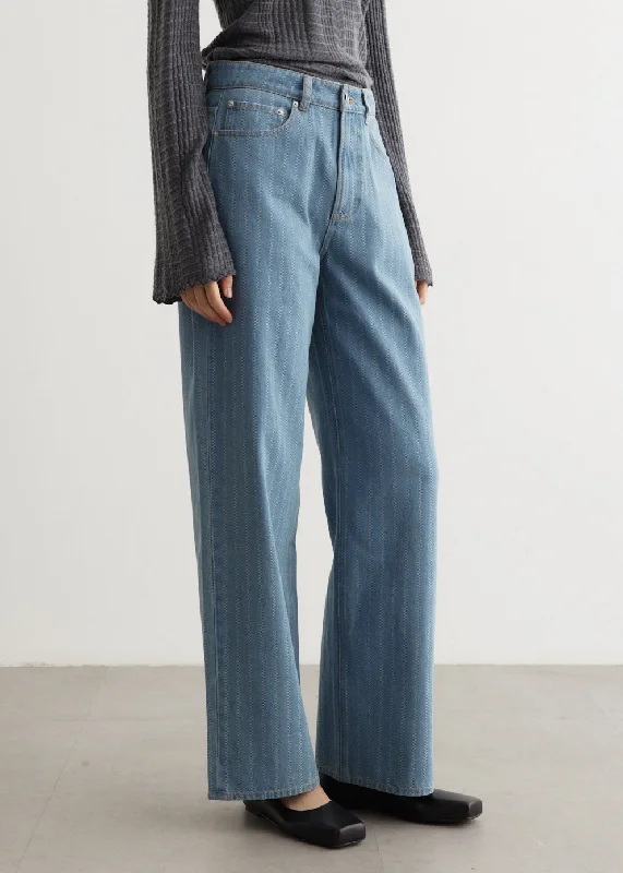 Crash Baggy Stripe Jeans