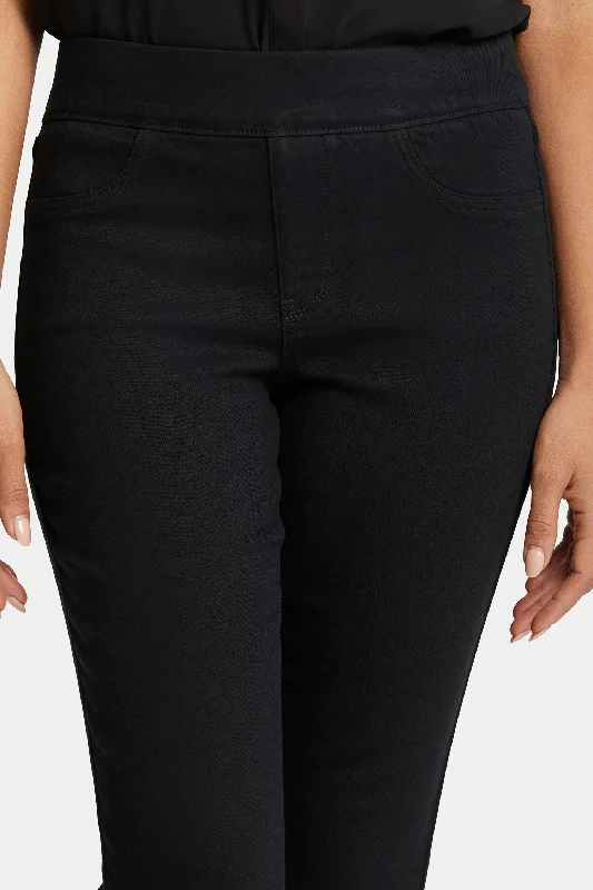 Dakota Crop Pull-On Jeans  - Overdye Black