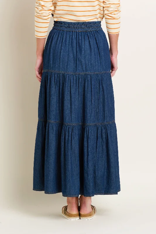 Denim Maxi Skirt