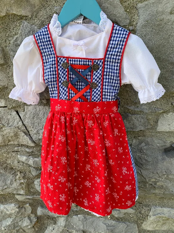 Coala folk pinafore&shirt    18-24m (86-92cm)