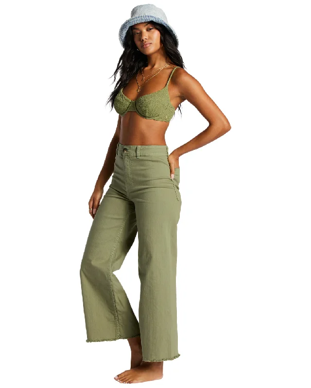 Free Fall High-Waist Pants - Green Eyes