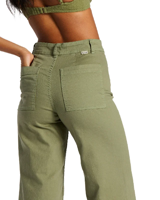 Free Fall High-Waist Pants - Green Eyes