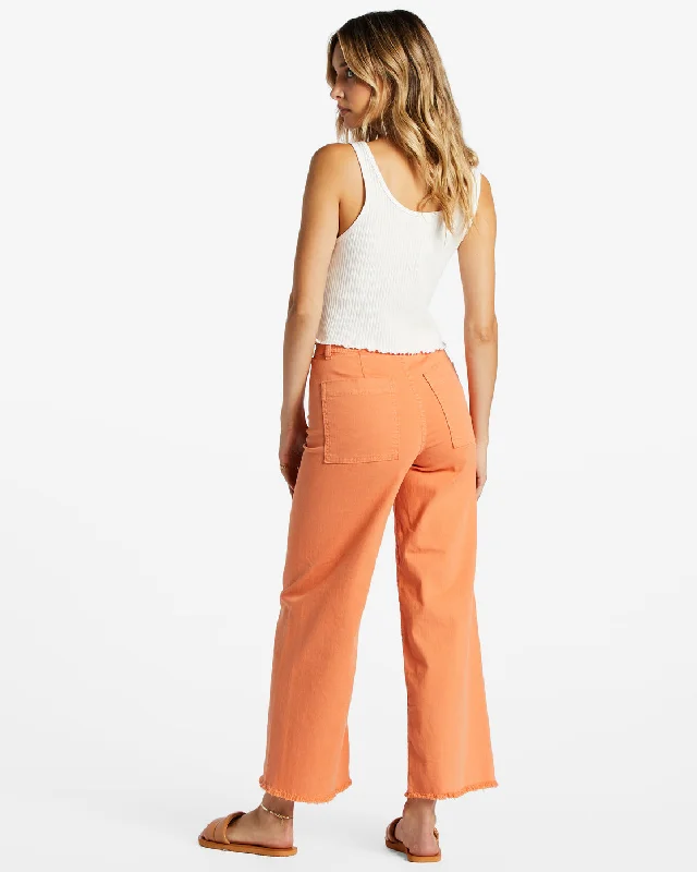 Free Fall High-Waist Pants - Orange Kiss