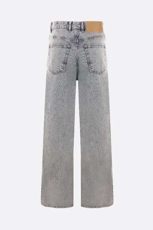 destructured denim jeans