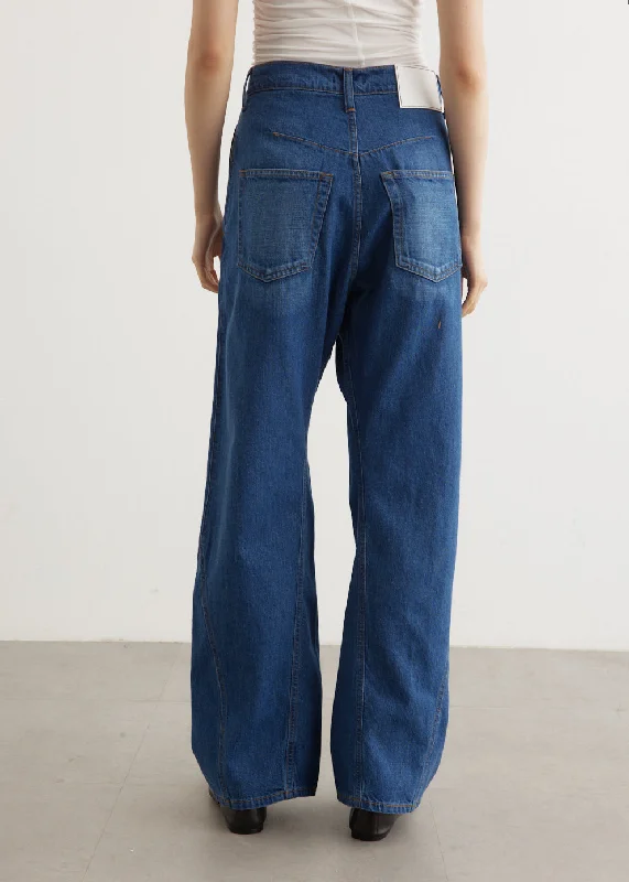 Oversized Panel Jeans