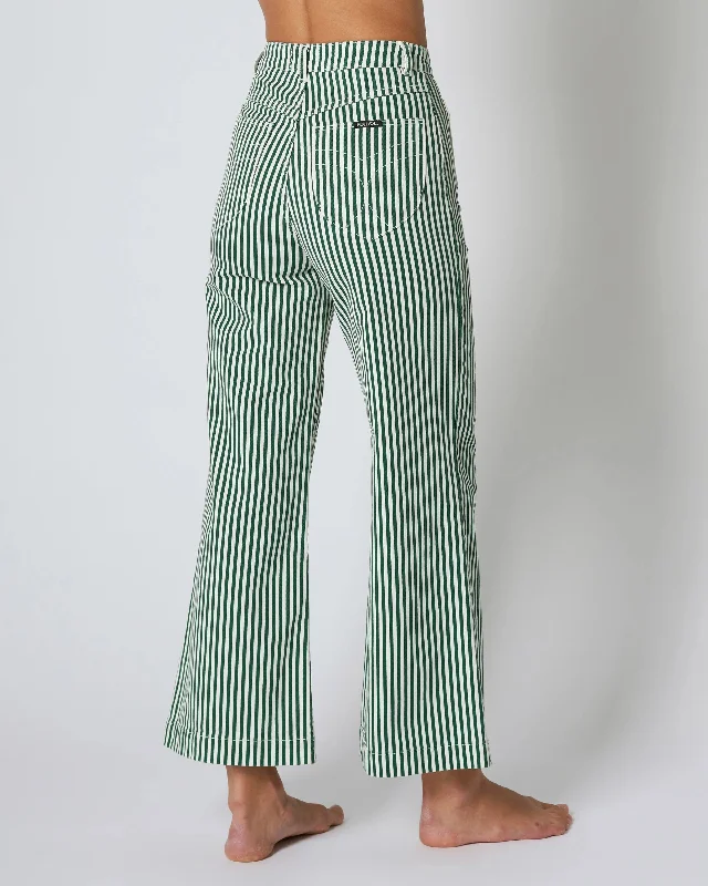 ROLLAS Womens Sailor Jean Laura Stripe Basil