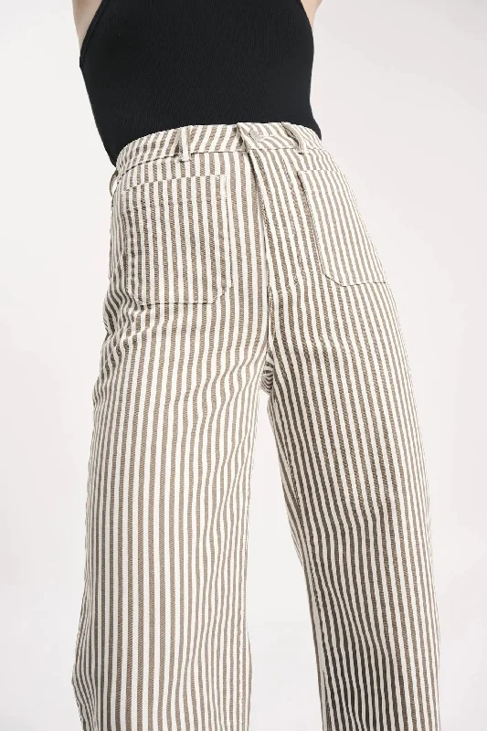 ROLLAS Womens Sailor Jean Laura Stripe Mink