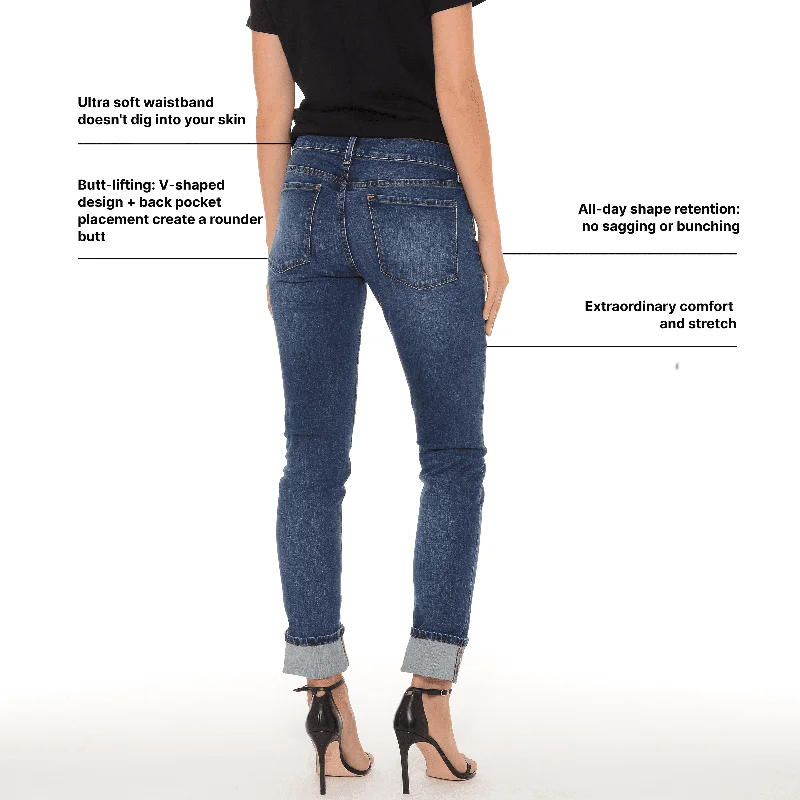 Slim Straight Ridge Jeans