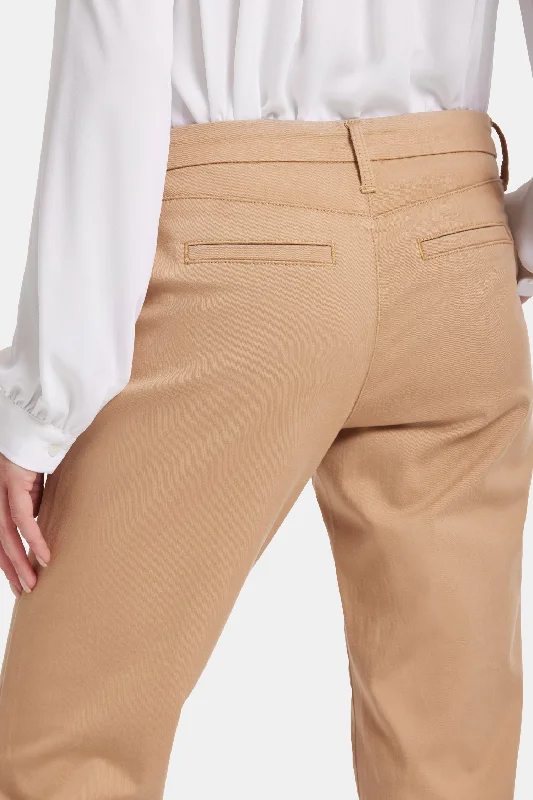 Sheri Slim Trouser Pants - Sand Dune