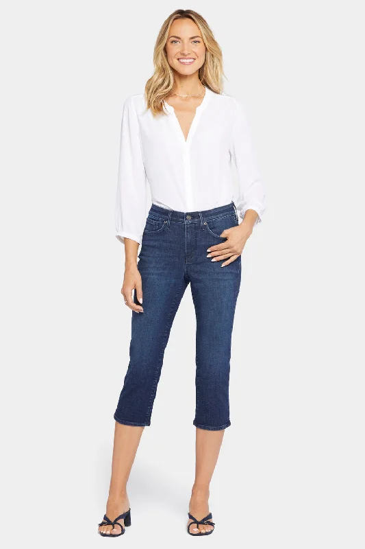 Slim Straight Crop Jeans - Mesquite