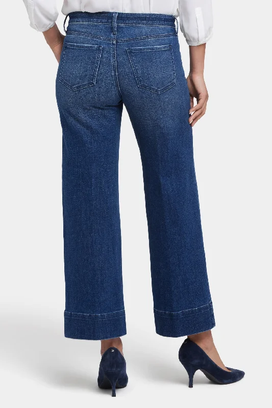 Teresa Wide Leg Ankle Jeans - Moonlight