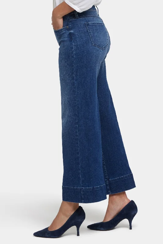 Teresa Wide Leg Ankle Jeans - Moonlight