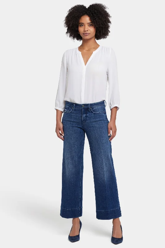 Teresa Wide Leg Ankle Jeans - Moonlight