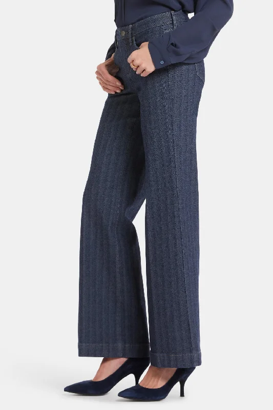 Teresa Wide Leg Jeans - Twilight Stripe