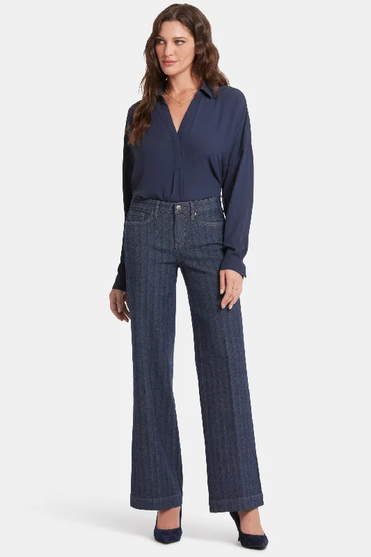 Teresa Wide Leg Jeans - Twilight Stripe