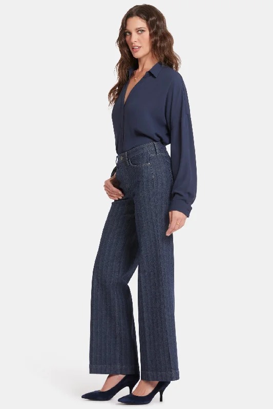 Teresa Wide Leg Jeans - Twilight Stripe