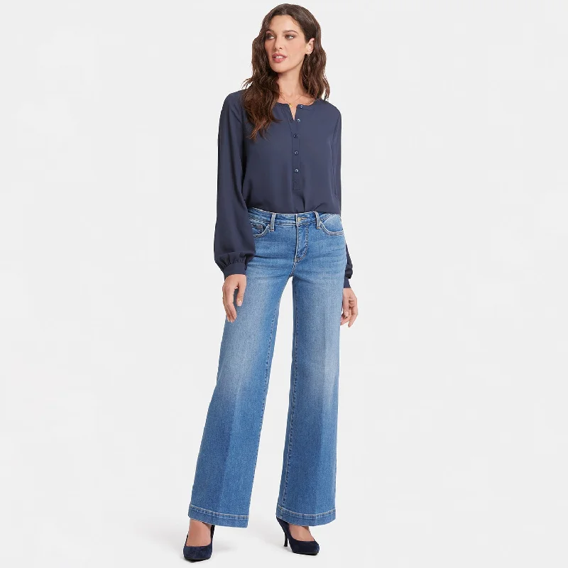 Teresa Wide Leg Jeans - Water Canyon