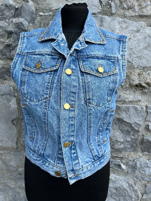 90s denim gilet uk 6-8