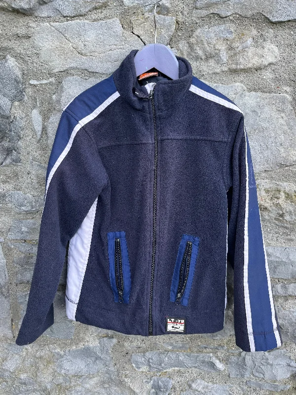 Y2K navy fleece jacket  9-10y (134-140cm)