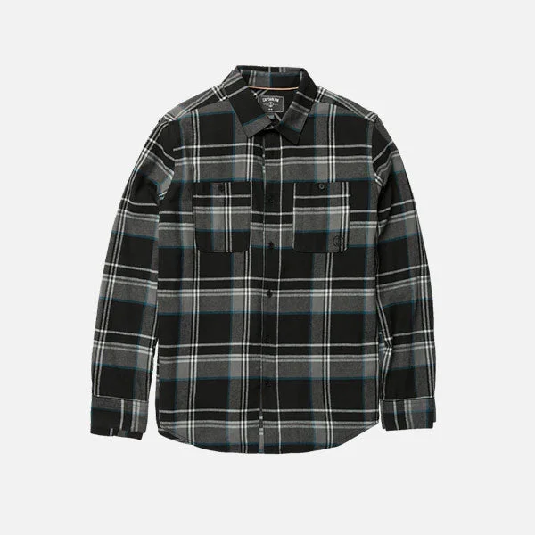 Captain Fin Campo Elijo LS Flannel Shirt - Black