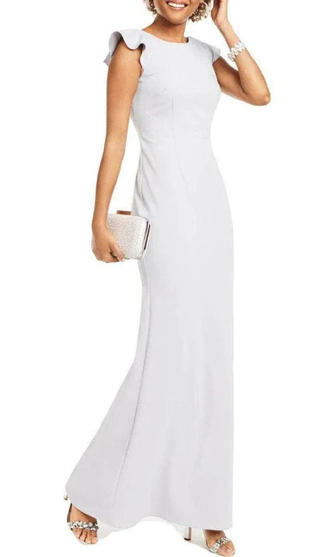 Adrianna Papell AP1E207352 - Ruffle Trimmed Sheath Evening Dress Tunics Top rated