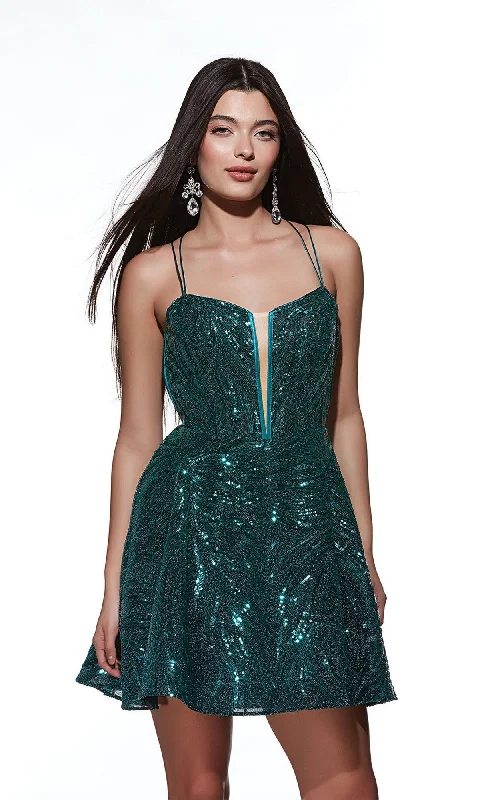 Alyce Short Party Dress 3783 Mermaid Tail Wedding