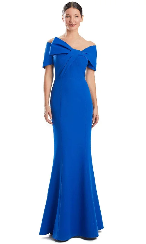 Alexander by Daymor 1954S24 - Bow Detailed Off Shoulder Evening Dress Tunics Bestseller popular