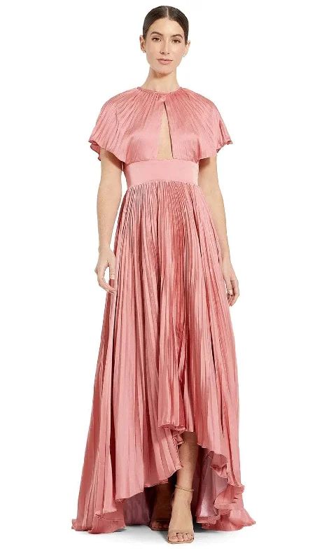 Ieena Duggal 11637 - Short Sleeve Cutout Evening Dress empire Waist empire