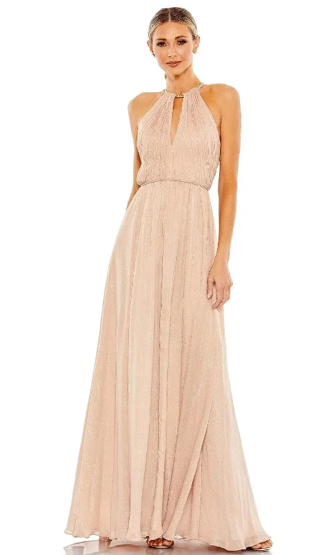 Ieena Duggal 55822 - Sleeveless Cutout Evening Dress Boat Neckline Classic