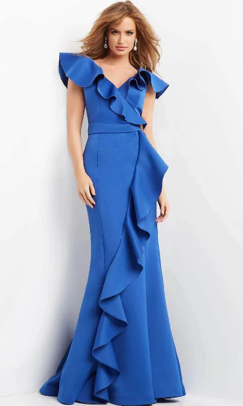 Jovani 06567 - Ruffle Trimmed Mermaid Evening Dress Tunics Custom made