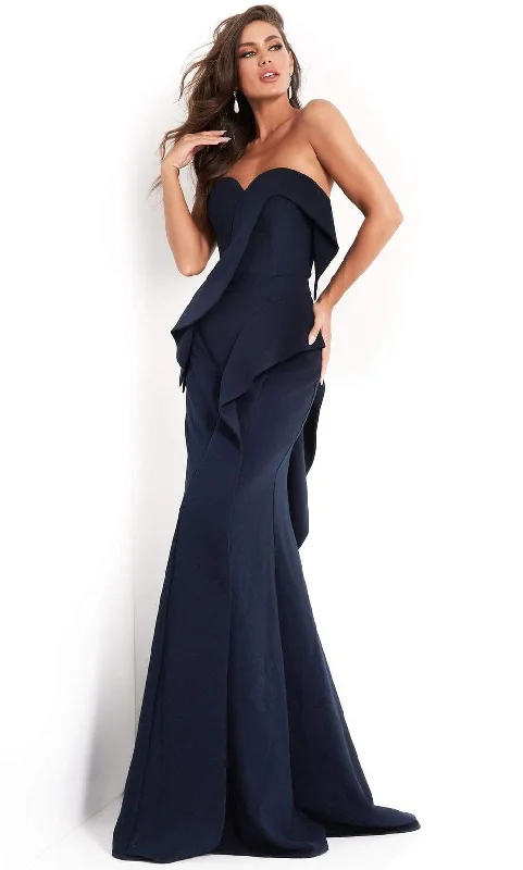 Jovani - 4466 Strapless Sweetheart Neckline Mermaid Evening Dress Tunics Versatile stylish