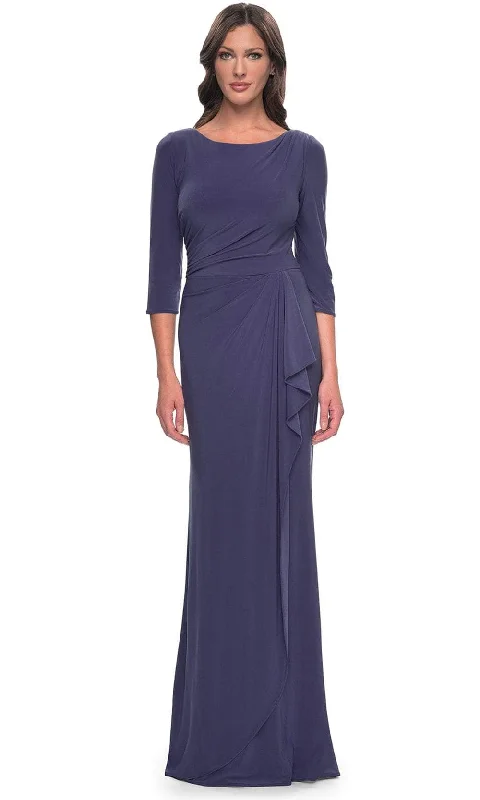 La Femme 30814 - Bateau Neck Jersey Evening Dress Tunics Office stylish