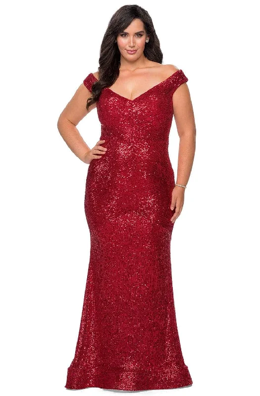 La Femme - Off Shoulder Evening Dress 28949SC Tunics Bestseller popular